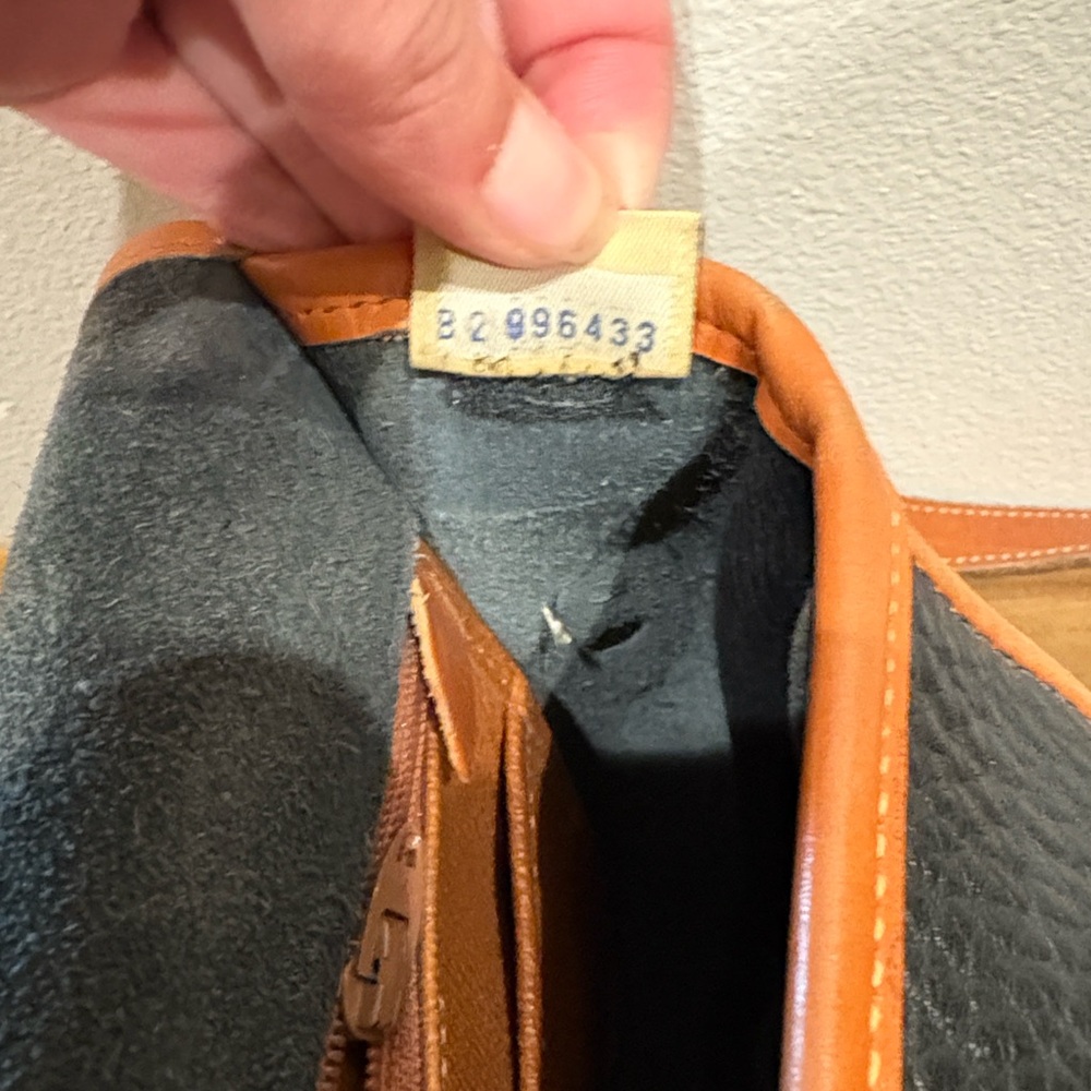 Dooney & Bourke Black and Tan Leather Shoulder Bag - Picture 10 of 10